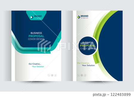 Corporate Business Proposal Catalog cover Design Template Corporate Business Proposal Catalog cover Design Template 122483899