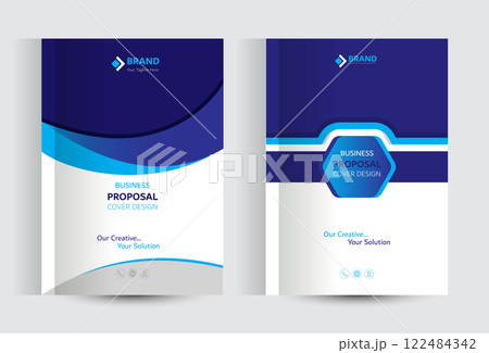 Corporate Business Proposal Catalog cover Design Templates 122484342