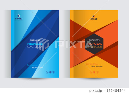 Corporate Business Proposal Catalog cover Design Templates 122484344