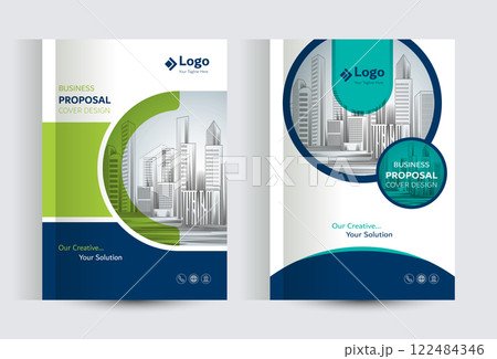 Corporate Business Proposal Catalog cover Design Templates 122484346
