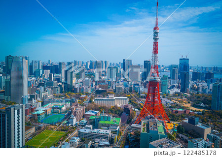 東京タワーと芝公園 東京タワーと芝公園 122485178