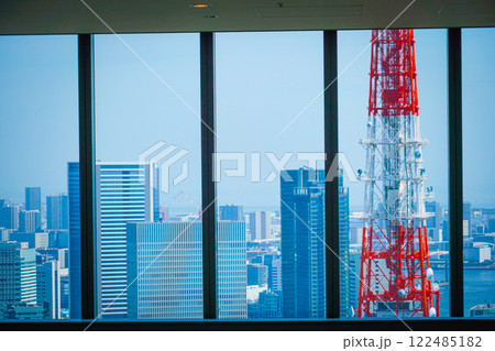 窓から見る東京タワー 窓から見る東京タワー 122485182