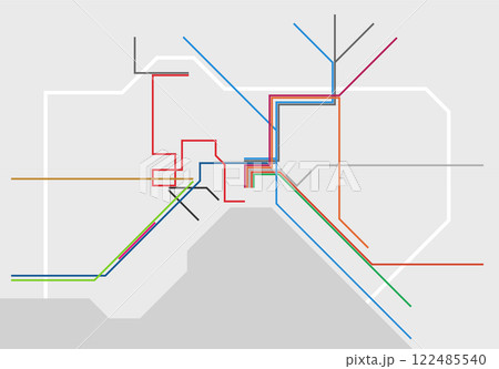 Layered editable vector illustration of Rail Network Map of Naples,Italy Layered editable vector illustration of Rail Network Map of Naples,Italy 122485540