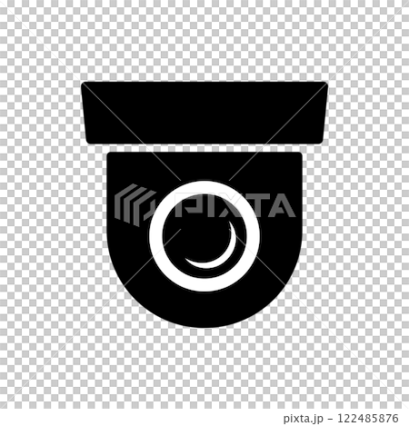 Dome security camera icon. Security camera, CCTV, network camera, smart camera, home 122485876
