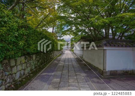 京都 妙心寺 山内に建ち並ぶ塔頭寺院の風景 122485883
