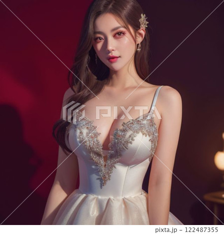 ドレスが似合う女性 122487355