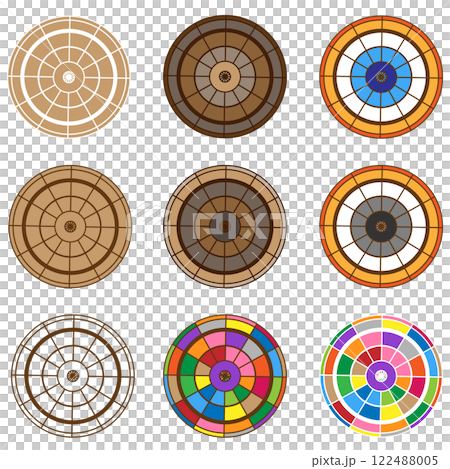 9 types of cross-sections of circles 9 types of cross-sections of circles 122488005
