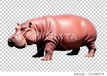 Hippo mammal animal representation  on transparency background PNG 122488274
