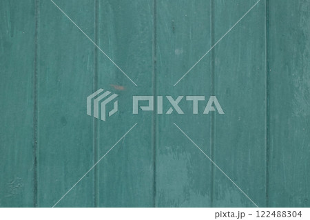 Close-up of a green door with visible texture. Close-up of a green door with visible texture. 122488304