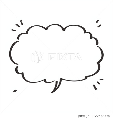【フキダシ】シンプルな吹き出し 122488570