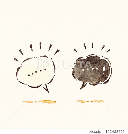 【フキダシ】会話する吹き出し 122488623