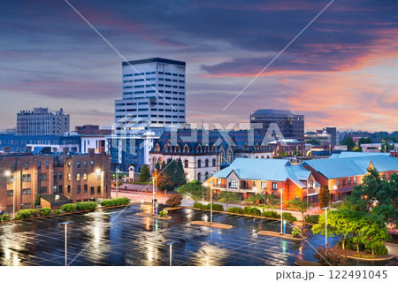 Evansville, Indiana, USA Downtown Cityscape 122491045