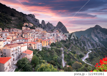 Castelmezzano, Italy in the Basilicata Region 122491061