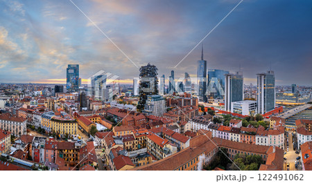 Milan, Italy Financial District Cityscape Milan, Italy Financial District Cityscape 122491062