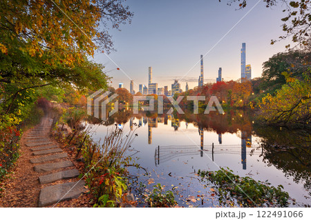 Central Park in New York City During Autumn Central Park in New York City During Autumn 122491066