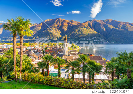 Ascona, Switzerland Townscape on the Shores of Lake Maggiore 122491074
