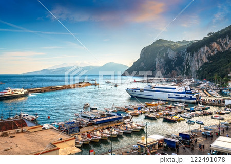Capri, Italy Overlooking the Port Capri, Italy Overlooking the Port 122491078
