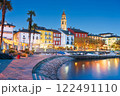 Ascona, Switzerland townscape on the shores of Lake Maggiore 122491110