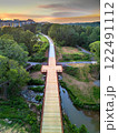 Athens, Georgia, USA Trestle and Downtown 122491112