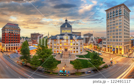 Lexington, Kentucky, USA Historic Downtown Cityscape 122491117