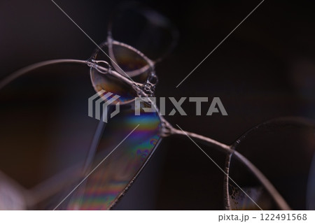 Fantastic liquid shapes on dark background, surrealistic art, photographic effects Fantastic liquid shapes on dark background, surrealistic art, photographic effects 122491568