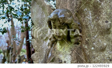 Beautiful Stone Angel at London Cemetery Highgate Beautiful Stone Angel at London Cemetery Highgate 122493929