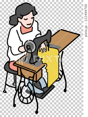 足踏み式ミシン 足踏み式ミシン 122494780