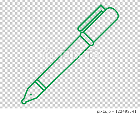 Simple fountain pen illustration - Writing utensils 122495341