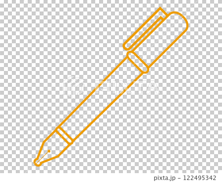 シンプルな万年筆のイラスト 筆記用具 シンプルな万年筆のイラスト 筆記用具 122495342