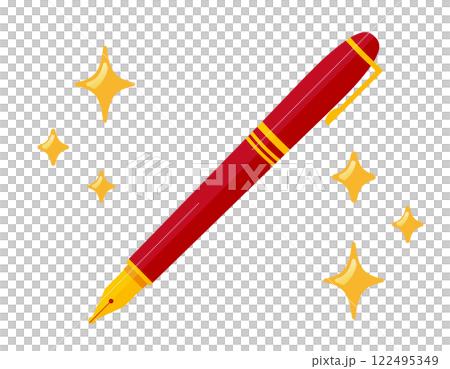 Simple fountain pen illustration - Writing utensils 122495349