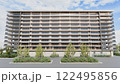 爽やかな青空とマンションの風景 122495856