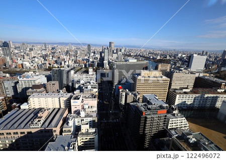 ザ・ファインタワー大手前、大阪、天満橋、タワーマンションのラウンジから見る、大阪城、天満橋、京橋、 122496072