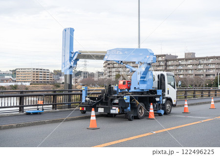 橋の補修・点検工事 橋梁点検車(ブリッジチェッカー) 122496225