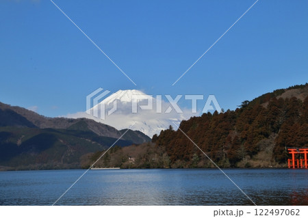 芦ノ湖と富士山 芦ノ湖と富士山 122497062