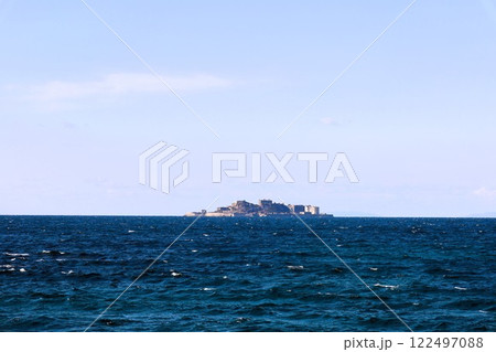 冬、一月、長崎、野母崎、長崎の半島、樺島、軍艦島を望む、半島ドライブ 122497088