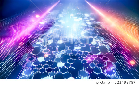 インフォメーションハイウェイのイメージ素材 インフォメーションハイウェイのイメージ素材 122498787