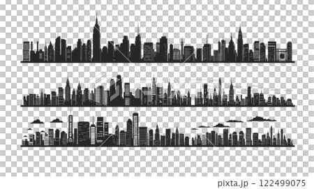 town, building, silhouette 122499075