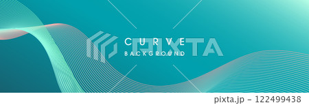曲線の背景イラスト_水色&ピンク 曲線の背景イラスト_水色&ピンク 122499438