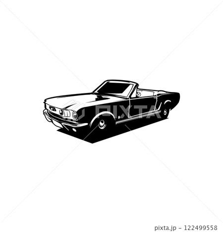 Legendary 1969 Pontiac car logo. saved silhouette. best for logo, badge, emblem, icon, sticker design. available in eps 10 122499558