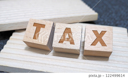 TAX 税金のイメージ背景素材 122499614