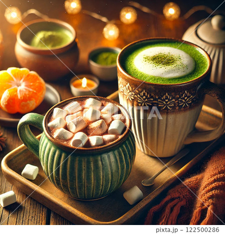 冬にぴったりのホットドリンク 122500286