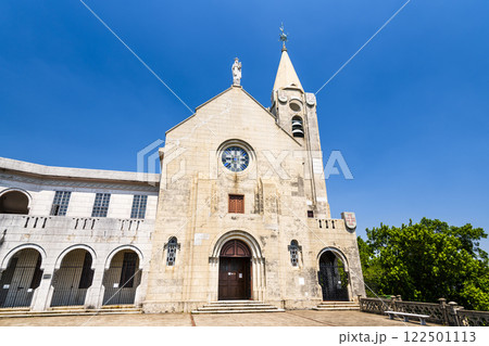 The Chapel of Our Lady of Penha is seen in Macau. The first chapel was founded in 1622 by Portuguese sailors and the structure was rebuilt in 1837 and 1935. 122501113