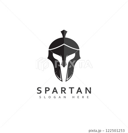 spartan logo design spartan simple creative logo vector spartan black logo 122501253
