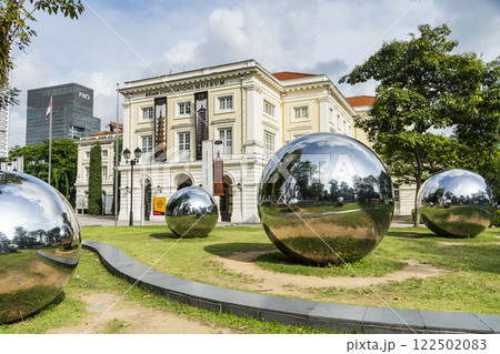 View of the Asian Civilisations Museum(ACM), Singapore, this neoclassical-style building along the Singapore River, former Immigration Department Building. 122502083
