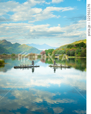 湖 反射 反映 122502276