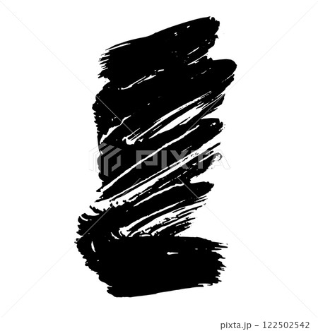 Hand Drawn Painted Brush Grunge Stroke Banner for Text Boxes 122502542