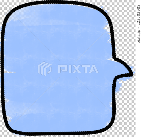 blue background thought bubble 122502985