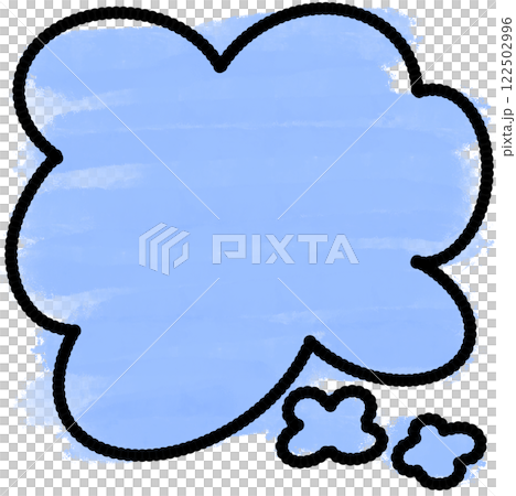 blue background thought bubble blue background thought bubble 122502996