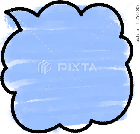 blue background thought bubble 122503005