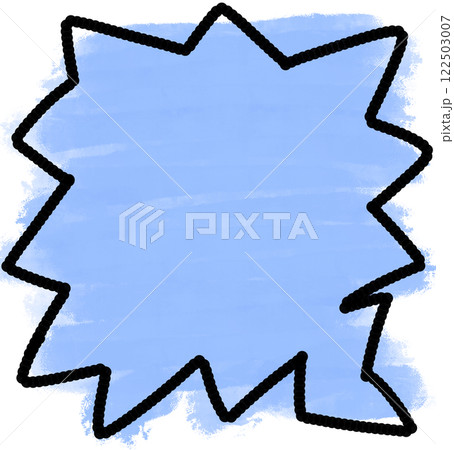 blue background thought bubble 122503007